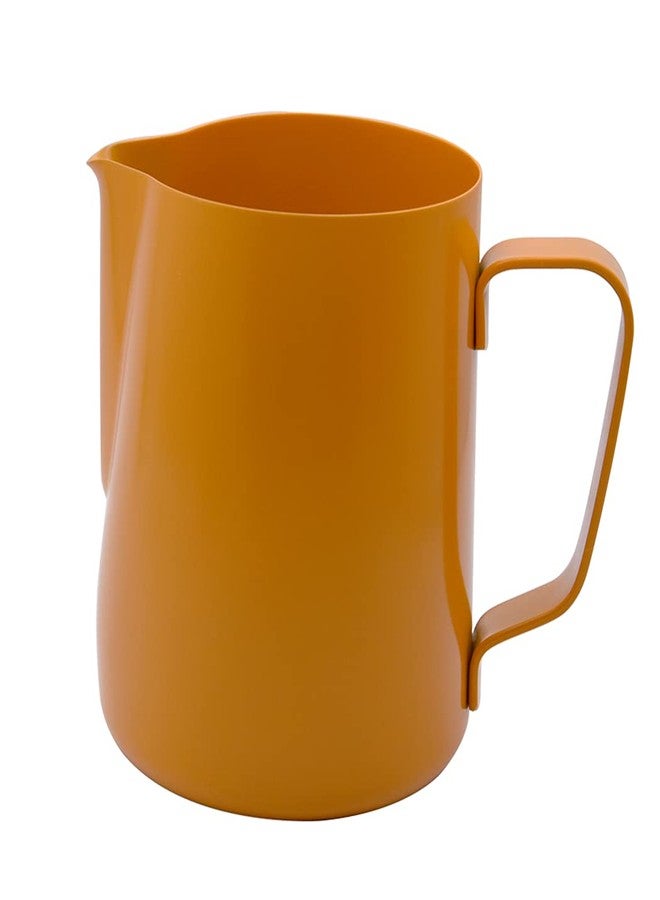Hoshen 400ML Stainless Steel Frothing Cup, Milk Frothing Cup, Latte Art Cup, Espresso Latte Cappuccino Steaming Cup，Yellow - Image 2
