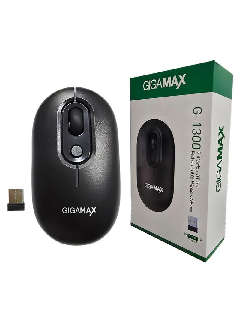 جيجاماكس ماوس لاسلكى G1300 بموصل USB بتصميم عصرى من جيجا ماكس - Image 4