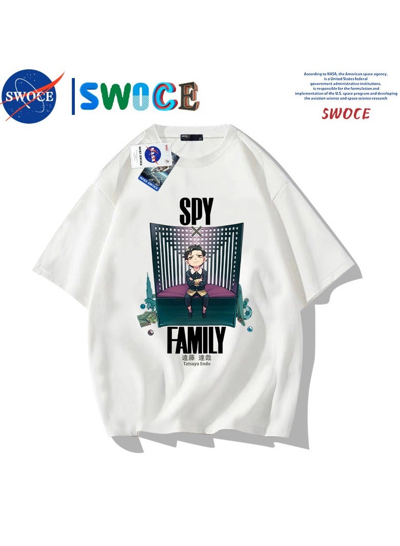 SWOCE Youth Japanese Anime Pure Cotton T-shirt 