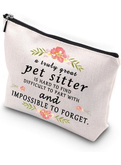 WCGXKO WCGXKO Pet Sitter Gift Pet Sitter Appreciation Gift Going Away Gift Zipper Pouch Cosmetics Bag For Dog Sitter (great pet sitter) 