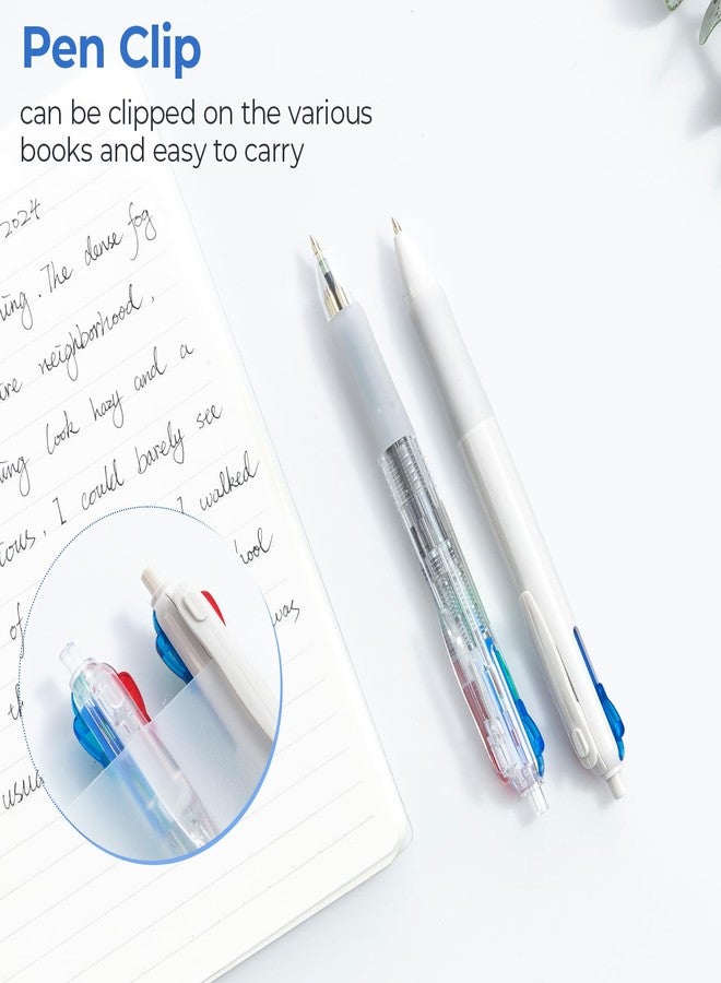 ام اند جي قلمان متعددان الألوان من إم آند جي، قلم حبر جاف ملون 4 في 1، رأس رفيع 0.5 مم، كتابة سلسة، ألوان متنوعة للكتابة اليومية، العمل، المدرسة، والمكتب - Image 4