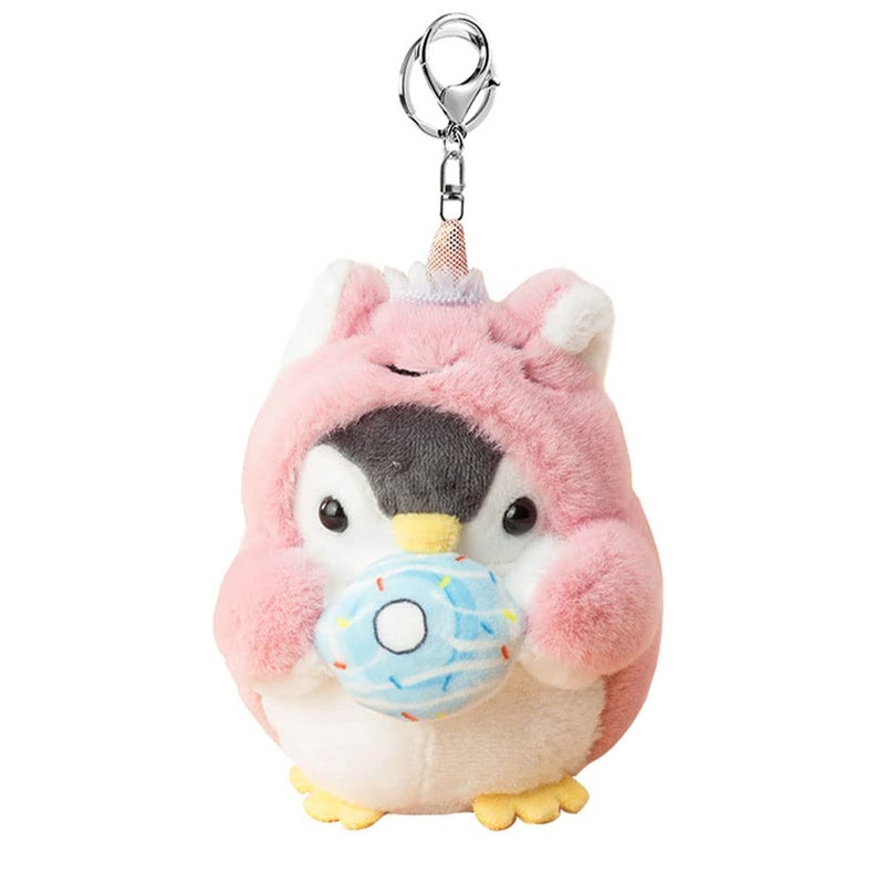 BONICI Men Women Creative Cute Lovely Cosplay Costume Play Changing Clothes Donut Penguin Pendant Keychain Key-Chains Keyring Gift Pendant Handbag Tote Purse Backpack Decoration Car Key -Unicorn - Image 1