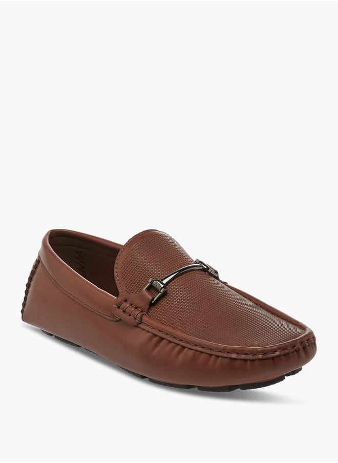 LBL by Shoexpress Men Metal Accent Slip-On Moccasins  - Image 2
