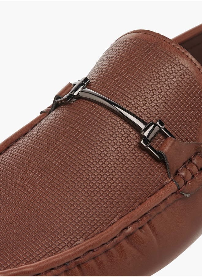 LBL by Shoexpress Men Metal Accent Slip-On Moccasins  - Image 4
