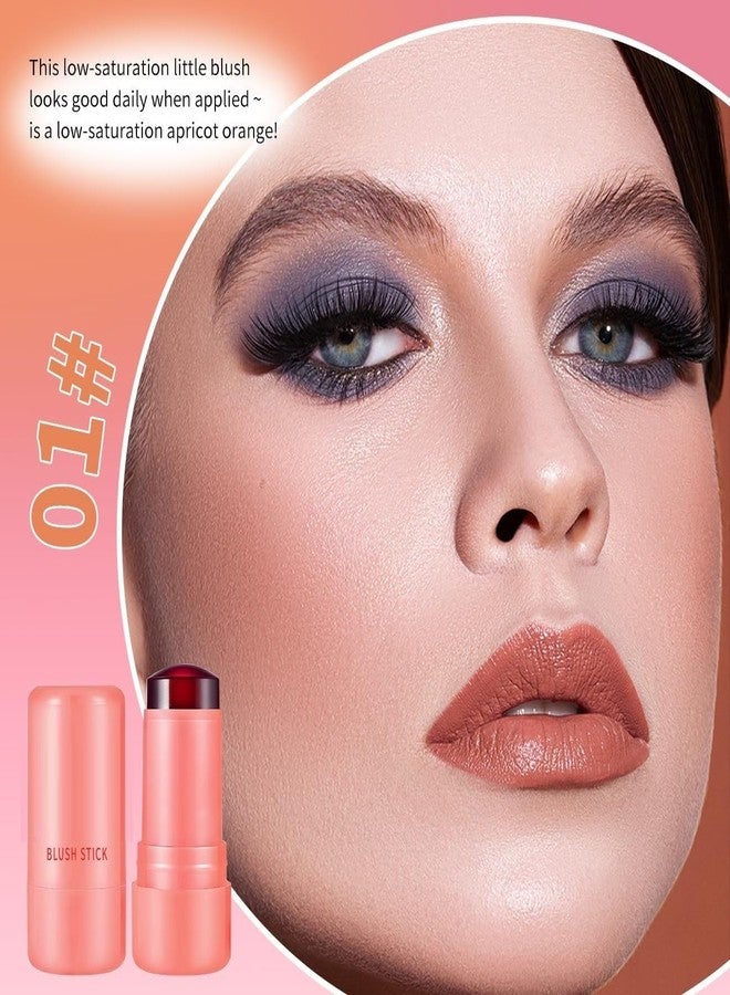 Elecsera Lightweight Blendable Pink Blush Stick for Daily Wear - Image 2