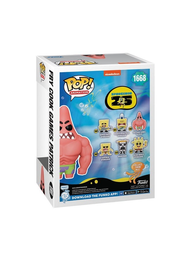 فانكو الرسوم المتحركة Funko Pop!: الذكرى السنوية الخامسة والعشرين لـ Spongebob Squarepants - ألعاب Fry Cook Patrick  - Image 3