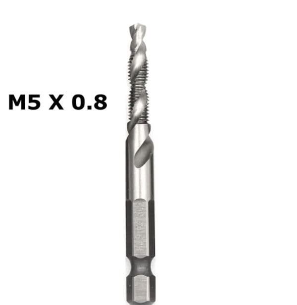 YADAV HSS Imperial 2in1 Combination Drill and Tap Bit Set Fractional 18 to 38 Inch with 14 Inch Hex Shank - Image 2