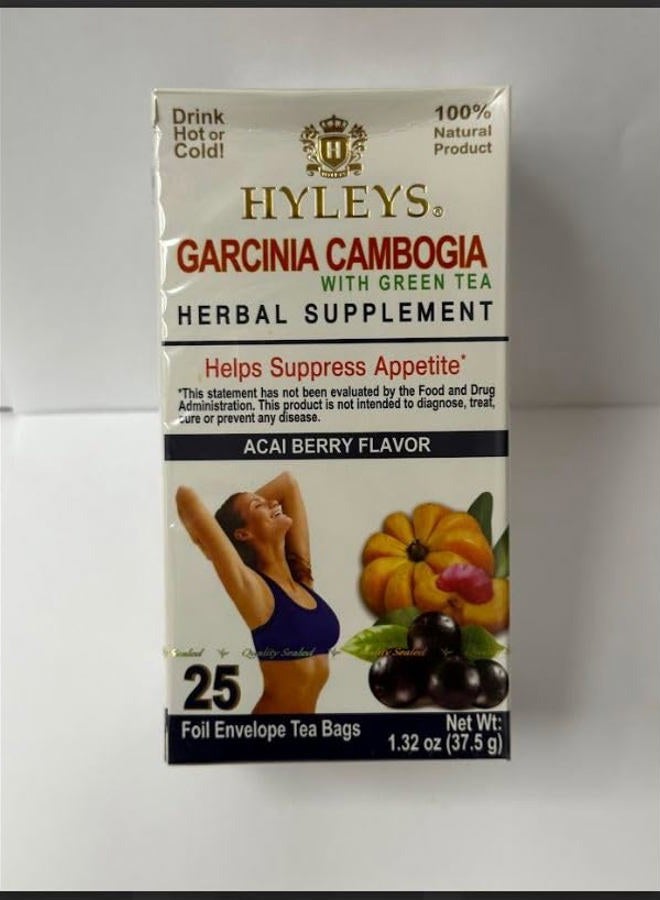 Hyleys Tea Garcinia Cambogia with Acai Berry - 25 bags (100% Natural, Sugar Free, Gluten Free and Non GMO) - Image 5