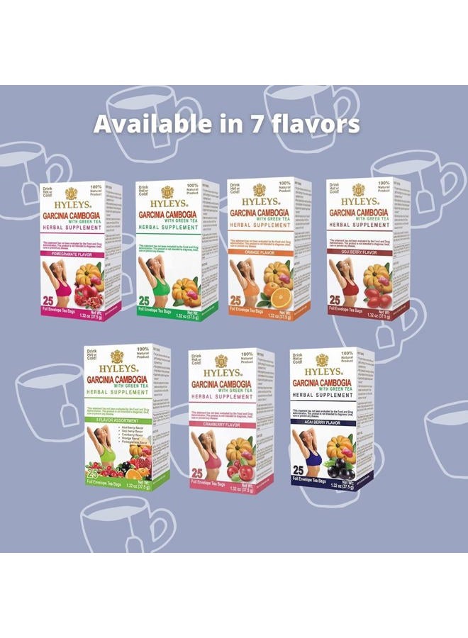 Hyleys Tea Garcinia Cambogia with Acai Berry - 25 bags (100% Natural, Sugar Free, Gluten Free and Non GMO) - Image 3