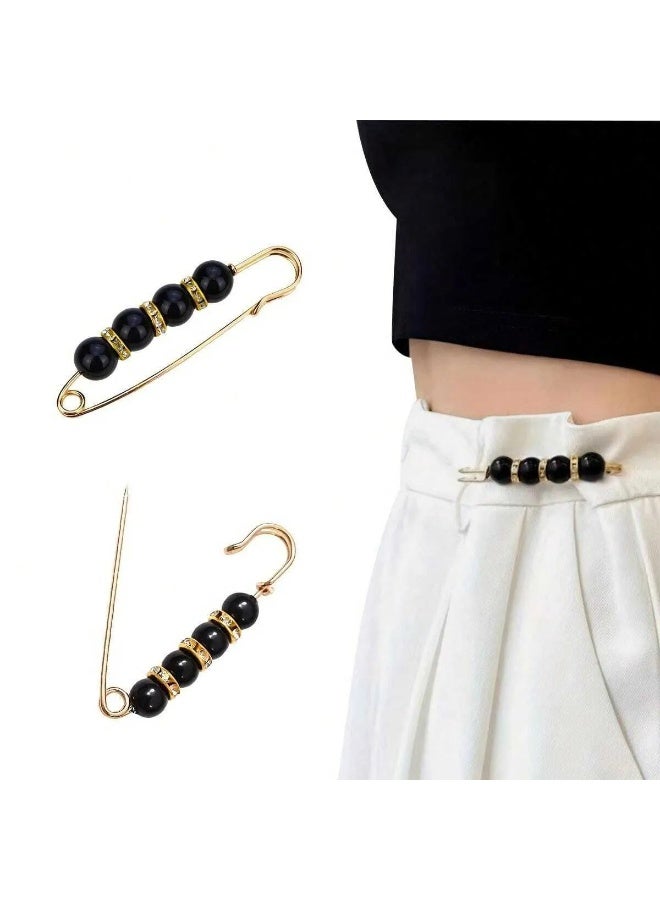 LUMYA 12 Pcs Decorative Safety Pins, Pearl and Rhinestone Brooch Pins for Women, Decorative Pins for Clothing, Elegant Brooch Pins, Fashion Pins for Women, Hijab Accessories, Waist Clips for Pants, Sweaters, Scarves, Headscarves, DIY Fashion Accessories  - Image 5