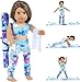 Ecore Fun 3Pack 18 Inch Doll Clothes  Sports  Gymnastics Outfit Sets Includes Vest Suit Yoga Mat and Towel - Image 4