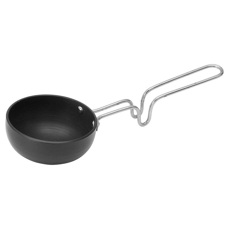 Garden Of Arts Non-Stick Aluminium Tadka Pan/ Vagariya/frying pan (Black) - Image 2