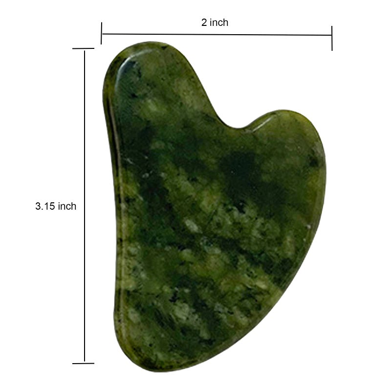 OXT Gua Sha, Premium Gua Sha Facial Tools, Guasha Tool for Face Upgraded, Guasha Natural Jade Stone (Dark Green) - Image 4