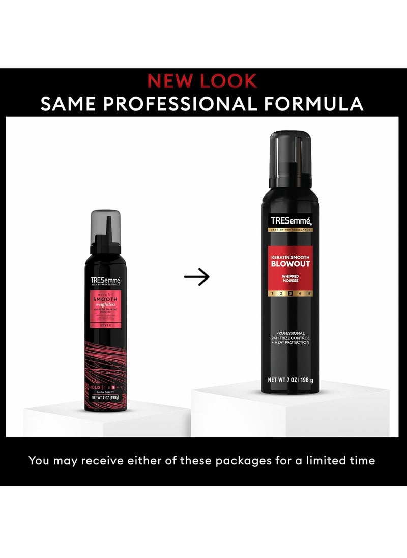 TRESemmé TRESemmé Whipped Shaping Mousse Keratin Smooth for Instant Hydration, Weightless, 7 Fl Oz  - Image 4