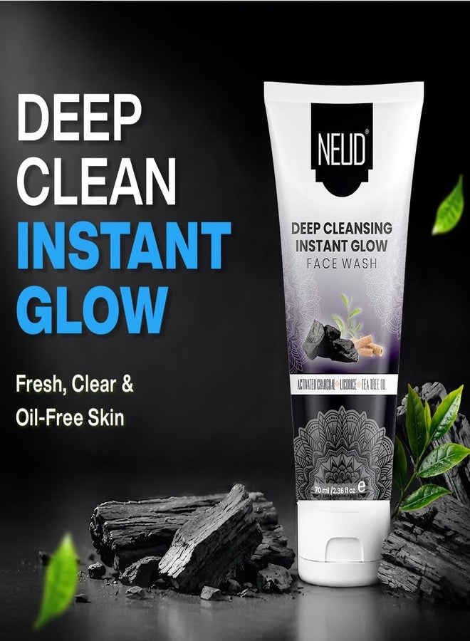 NEUD XPOSE YOURSELF NEUD Deep Cleansing Instant Glow Face Wash for Men and Women - 2 Packs (70ml Each) - Image 2