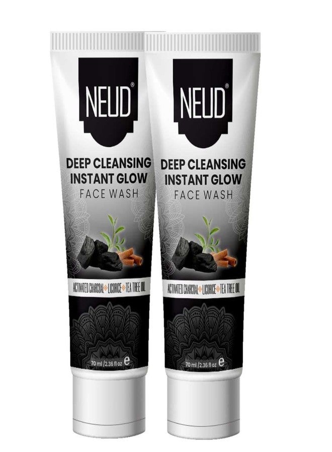 NEUD XPOSE YOURSELF NEUD Deep Cleansing Instant Glow Face Wash for Men and Women - 2 Packs (70ml Each) - Image 1