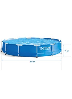 INTEX Round Frame Pool with Filter Pump Blue 6503 L 28212  - Image 4