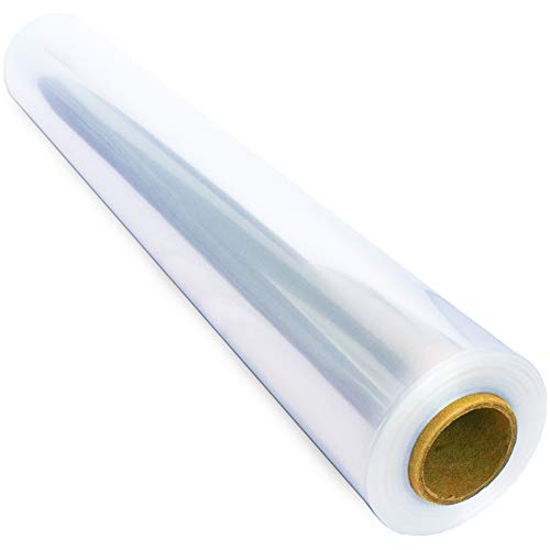 FIESTA WRAPS Clear Cellophane Wrap Roll (31.5 in x 110 ft) - Cellophane Roll - Clear Wrapping Paper to Wrap Gift Baskets - Gift Basket Wrapping Supplies - Papel Celofán Transparente - Image 1