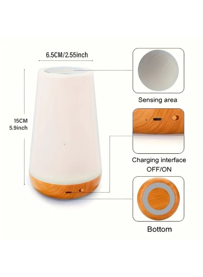 USB Rechargeable Touch Night Light 5 Brightness 13 RGB Colors Dimmable Desk Lamp - Image 2