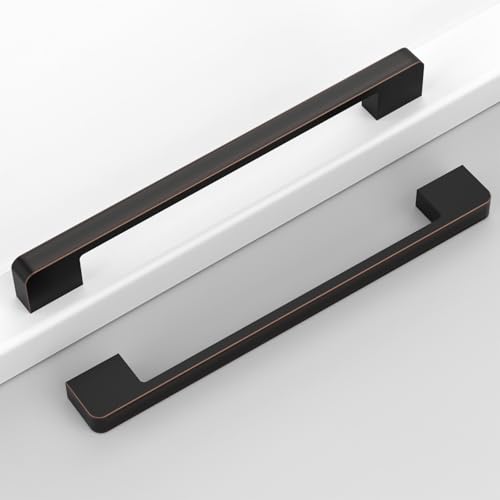Coinkoly 10 Pack 75192mm Oil Rubbed Bronze Cabinet Pulls Kitchen Cabinet Handles Drawer Pulls Cupboard Hardware for Cabinets - Image 1