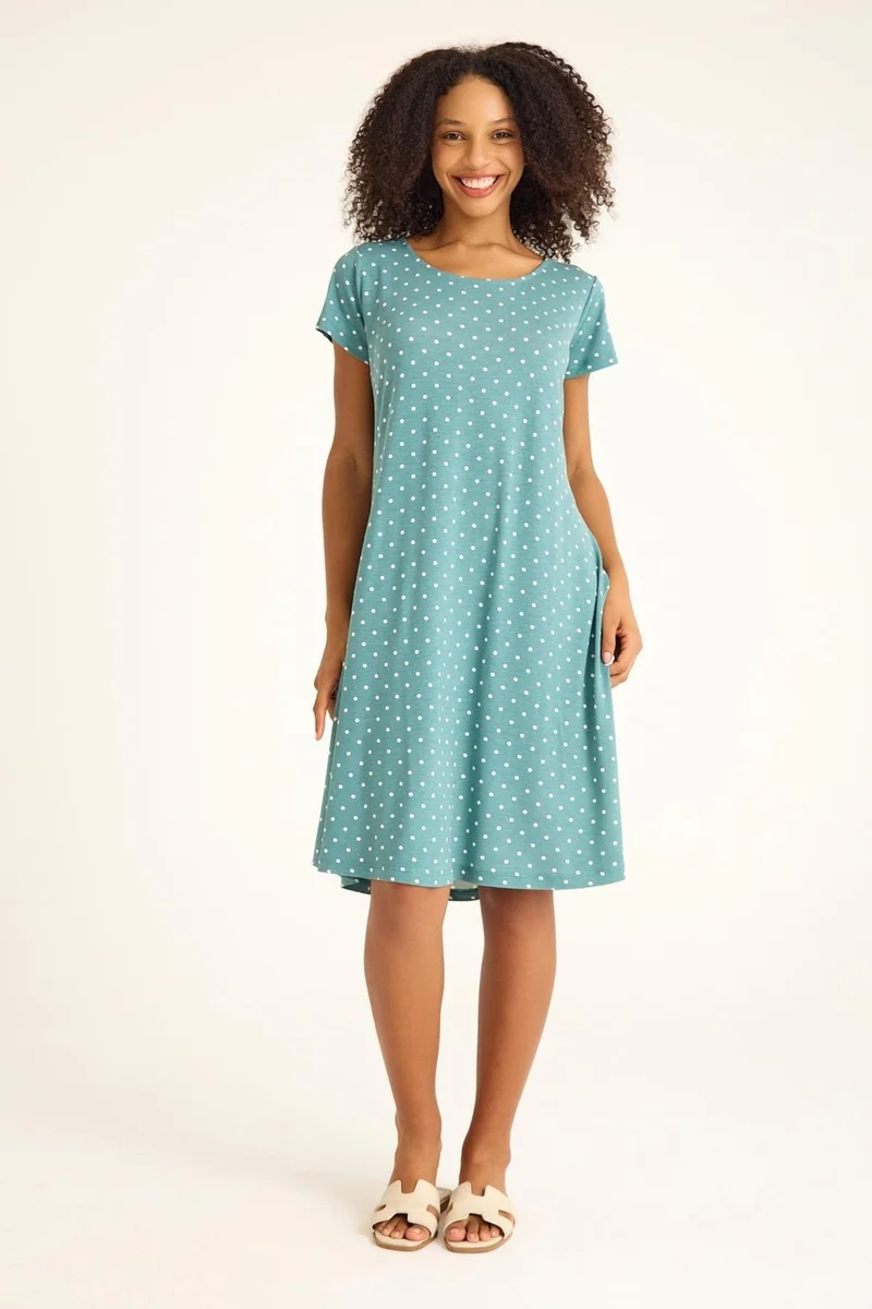 كوتن كونسيبت 2 Pieces Loose Comfortable Casual Combed Fabric Dress