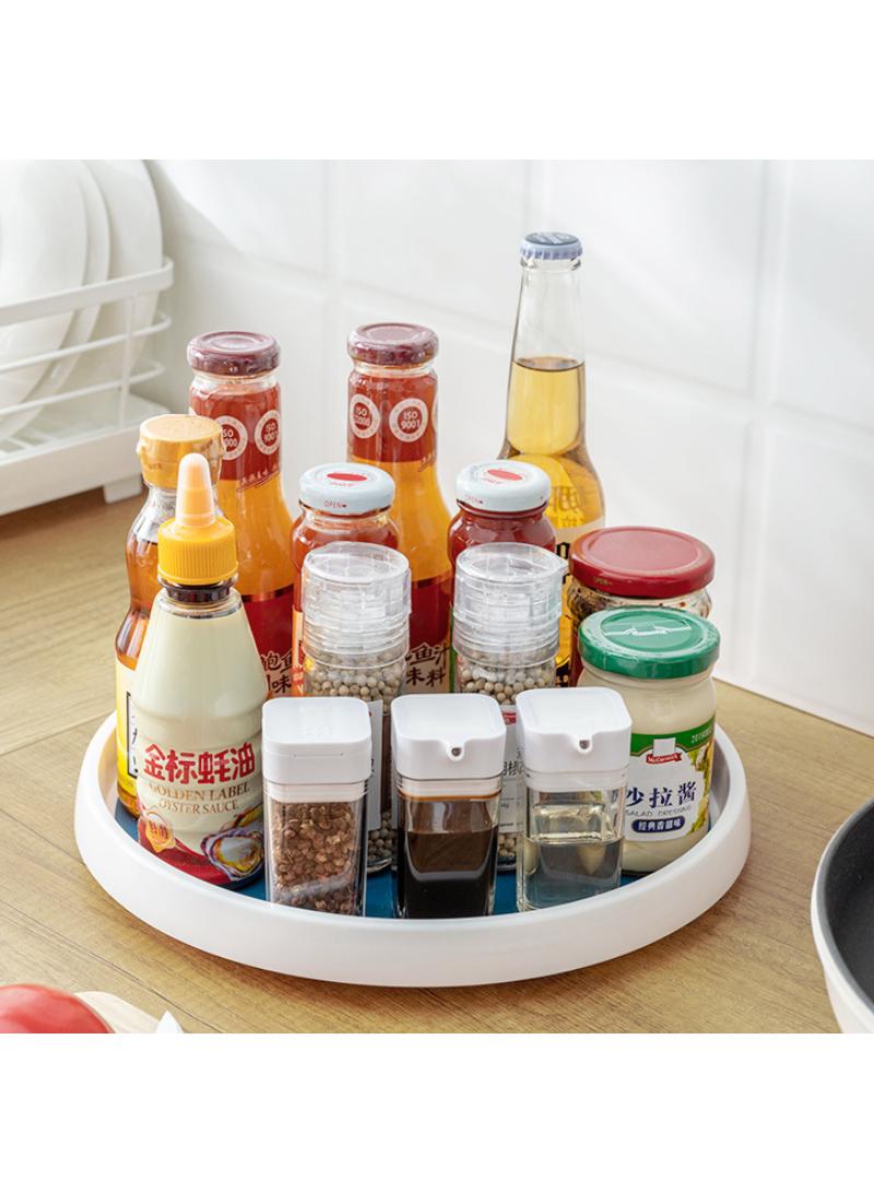 Kitchen rotatable seasoning storage rack circular multifunctional storage rack  - Image 1
