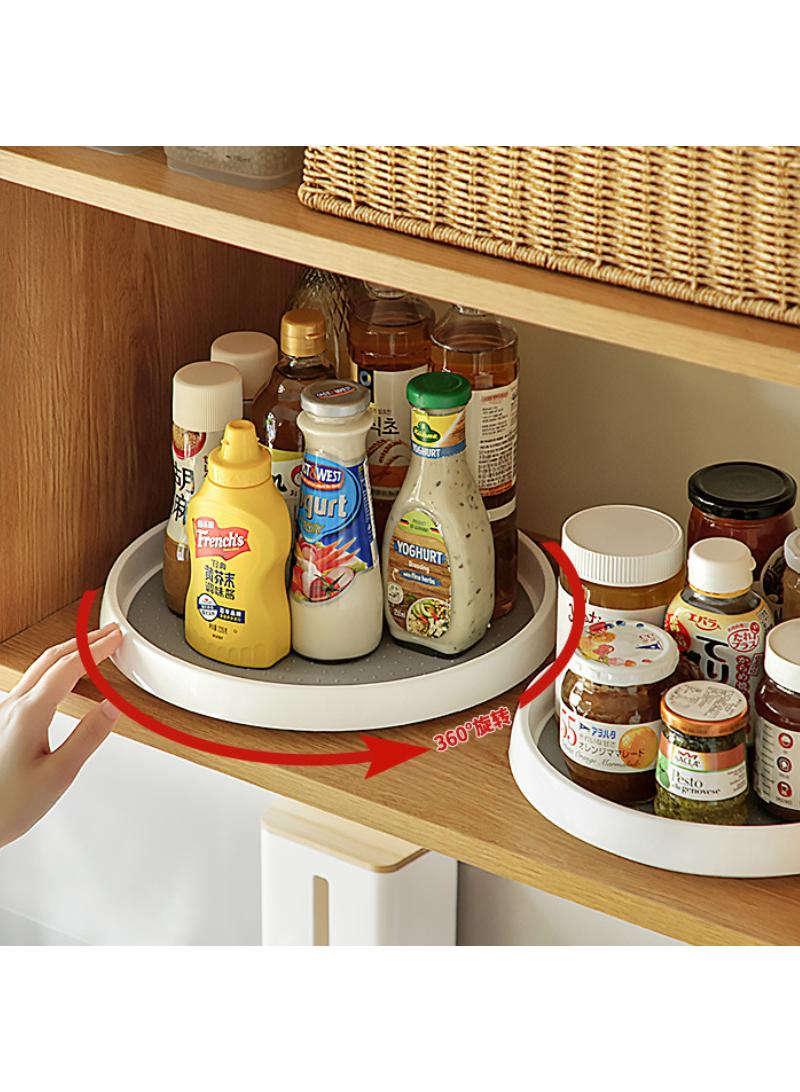 Kitchen rotatable seasoning storage rack circular multifunctional storage rack  - Image 2