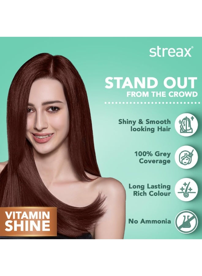 ستريكس صبغة شعر دائمة كريمية من ستريكس - لون بني محمر 4.6 - 120 مل، تغطية كاملة للشعر الأبيض، خالية من الأمونيا، لون شعر يدوم طويلاً للنساء - Image 2