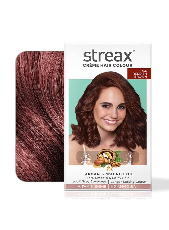 ستريكس صبغة شعر دائمة كريمية من ستريكس - لون بني محمر 4.6 - 120 مل، تغطية كاملة للشعر الأبيض، خالية من الأمونيا، لون شعر يدوم طويلاً للنساء - Image 1