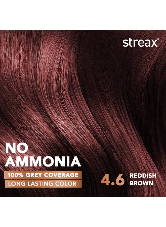 ستريكس صبغة شعر دائمة كريمية من ستريكس - لون بني محمر 4.6 - 120 مل، تغطية كاملة للشعر الأبيض، خالية من الأمونيا، لون شعر يدوم طويلاً للنساء - Image 3