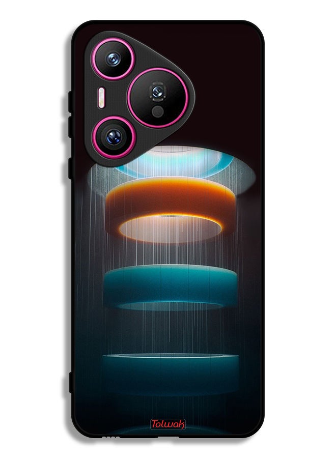 Tolwak Huawei Pura 70 Protective Case Cover Rings Art Pattern - Image 1