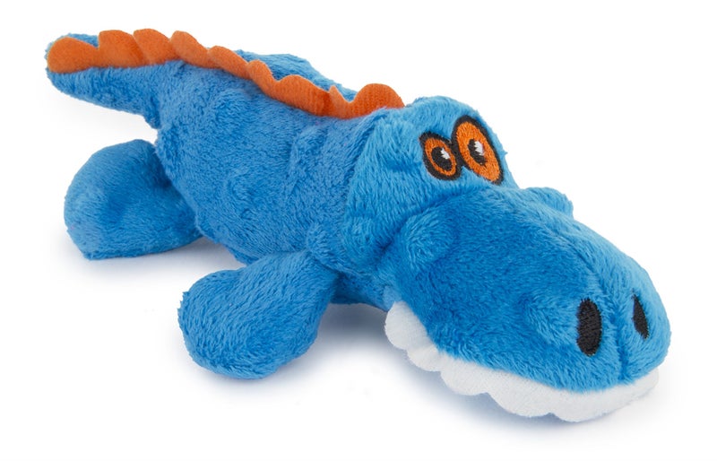 goDog Just For Me Gator Dog Toy, Blue - Image 1