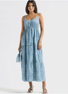 FAV Animal Print Sleeveless Tiered Dress  - Image 1