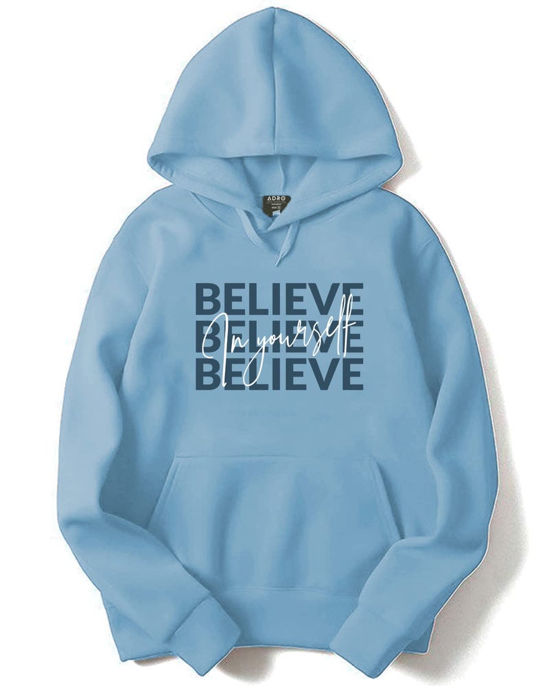 ADRO Men's Cotton Neck Hooded Sweatshirt (H22-M-INV-SK_SkyBlue_M) - Image 1