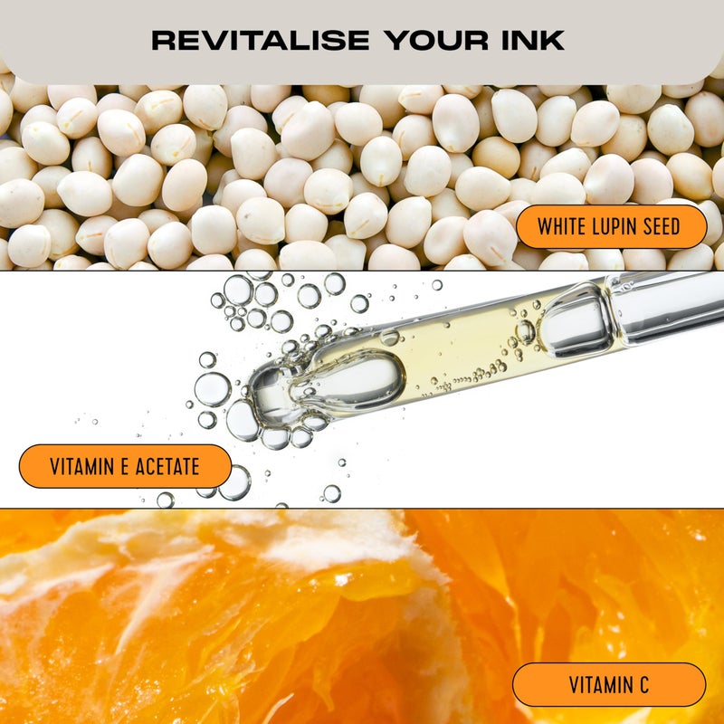 Stories & Ink Tattoo Care | HIGHLIGHTING BODY OIL for Healed Tattoos | Instant Glow Oil to Enhance Ink Vibrancy & Refresh Faded Tattoos | Lightweight Non-Greasy Daily Hydration, 100 mL / 3.4 Fl Oz - Image 3