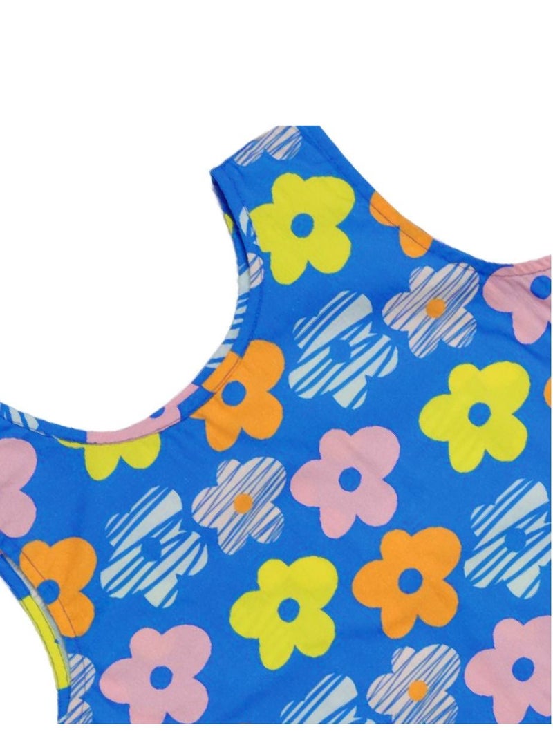 AIKO - Girls cotton Top and Skirt Set with cute Floral Pattern Design 4-5Years - Image 3