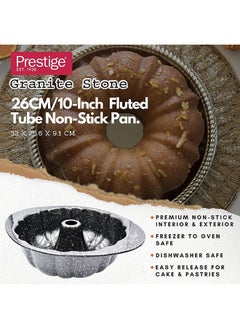 Prestige Prestige Granite Stone 26Cm/10-Inch Fluted Tube Non-Stick Pan  - Image 5