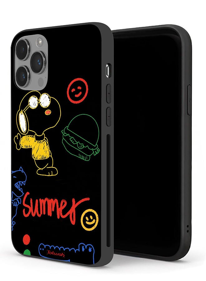 Tolwak Apple iPhone 14 Pro Max Protective Case Summer Sticker - Image 1