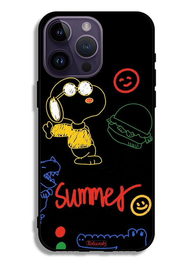 Tolwak Apple iPhone 14 Pro Max Protective Case Summer Sticker - Image 2
