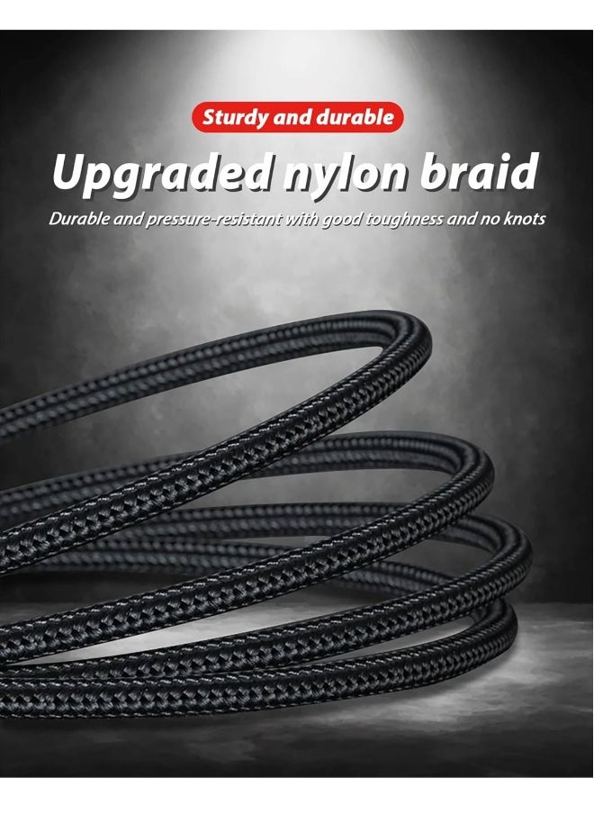 100W USB C to Multi Charging Cable, QC 5A 2-in-1 USB A to C PD Port and 3-in-1 Braided Fast Charging Cord, with Type C/Micro Connectors, Universal Sync Charger Adapter for Laptop/Tablet/Phone