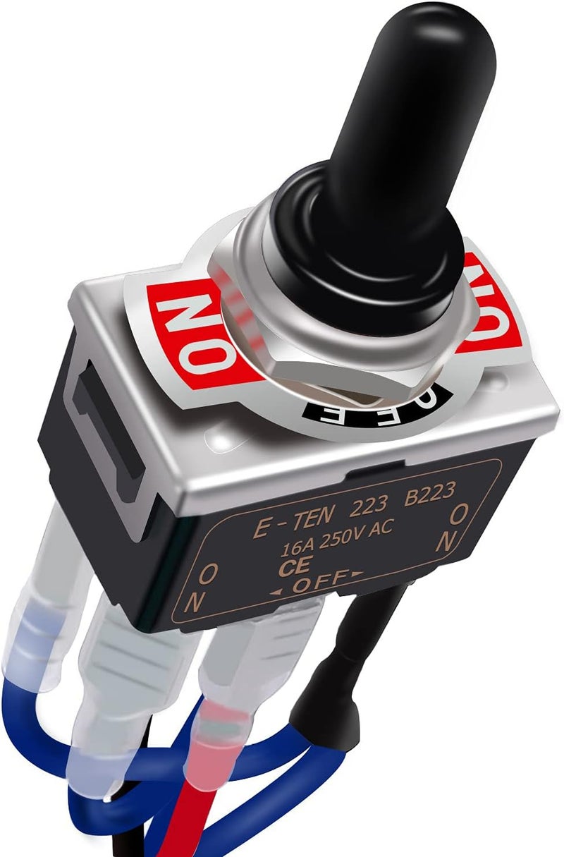 TWTADE Waterproof Momentary Reverse Polarity Switch 12V 10 Amps DC Motor Control - Image 1