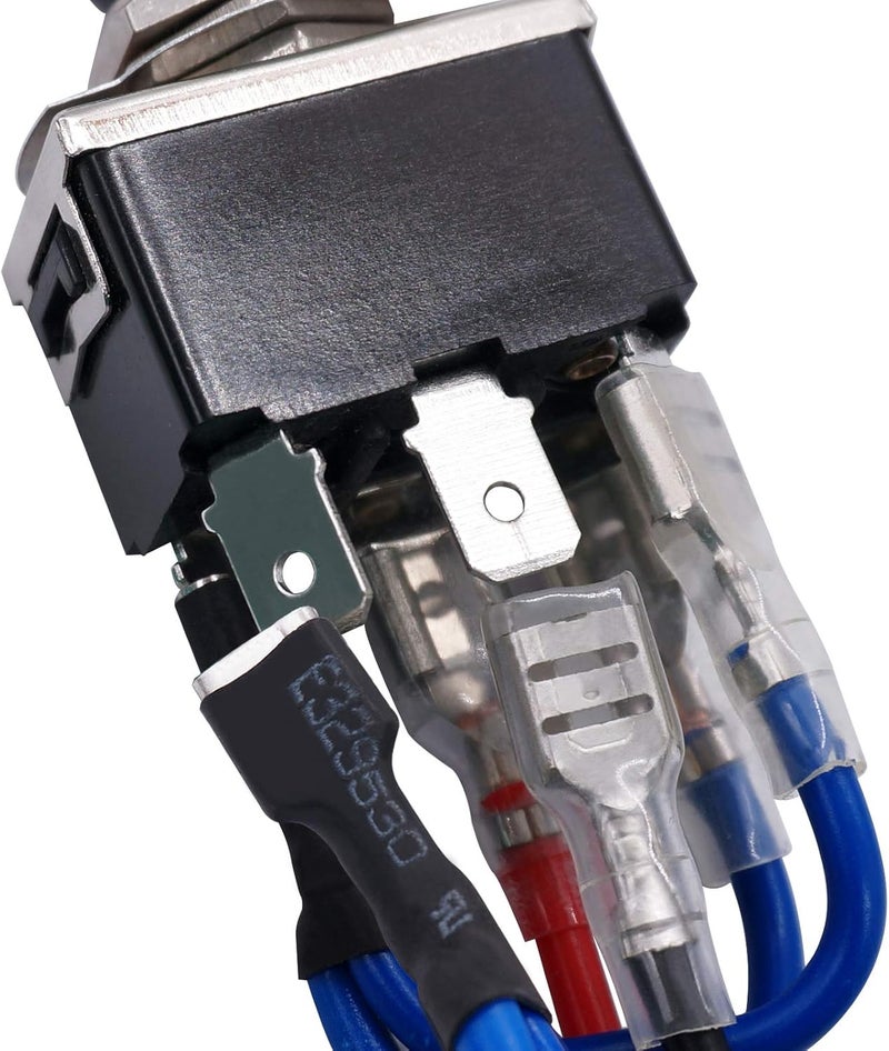 TWTADE Waterproof Momentary Reverse Polarity Switch 12V 10 Amps DC Motor Control - Image 4