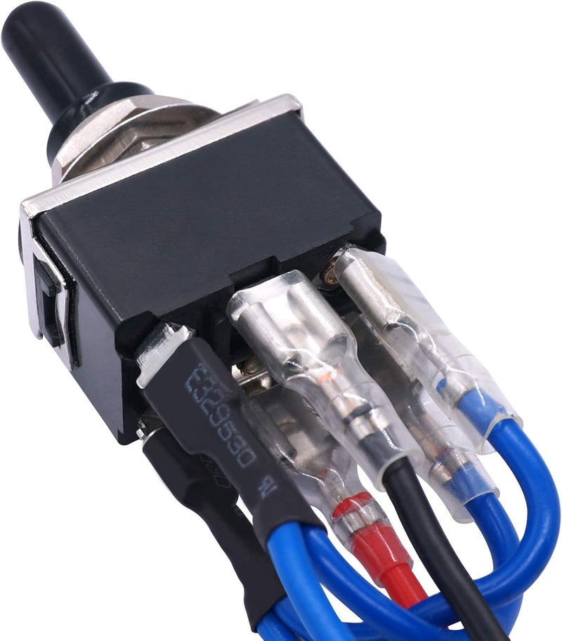 TWTADE Waterproof Momentary Reverse Polarity Switch 12V 10 Amps DC Motor Control - Image 2