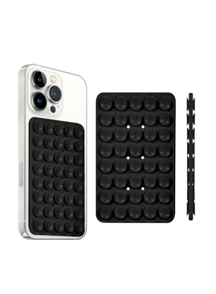 Double-sided silicone adhesive phone holder for iPhone and Android