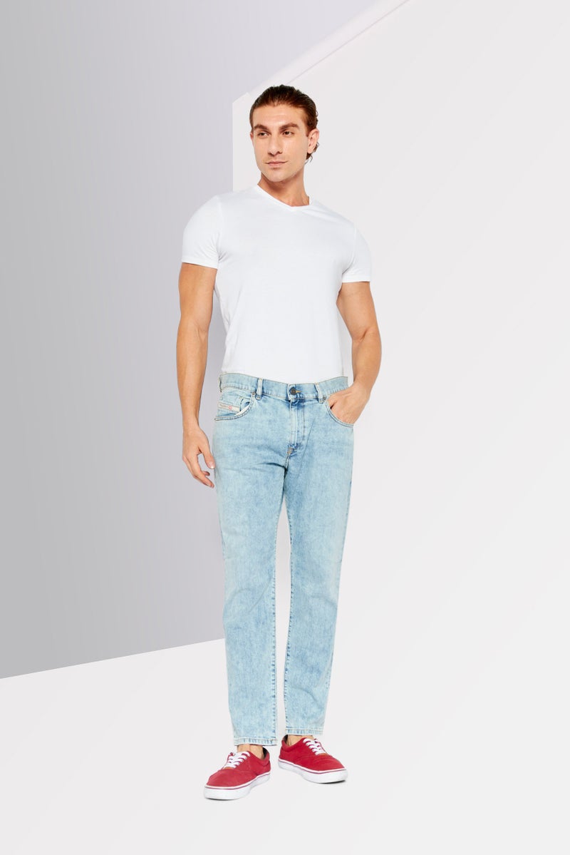 DIESEL جينز ضيق مغسول قابل للتمدد للرجال 2019 D Strukt، أزرق - Image 2