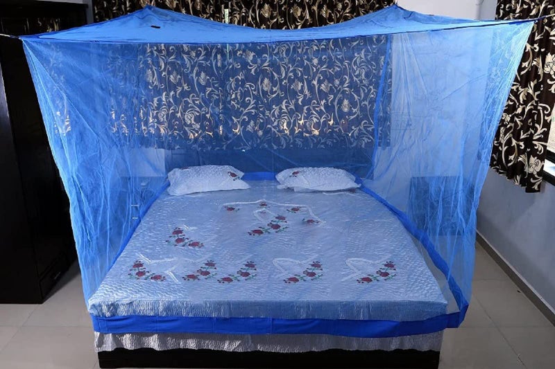 Neekshaa Combo Pack Mosquito Net for Double Bed Polyester Mosquito Net for Baby | Bedroom | Family_Size-6x6 FT_Color-Pink,Blue - Image 3