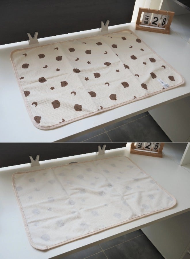 ShebSheb Baby Diaper Changing Mat Waterproof Compact Baby Diaper Changing Pad - Image 3