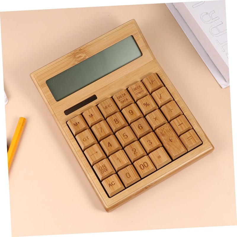 Portable 29-Key Solar Calculator for Office Use Solar-Powered Electronic Calculator with Tilted Display Angle Eco-Friendly Basic Portable for Work and Study - Image 4