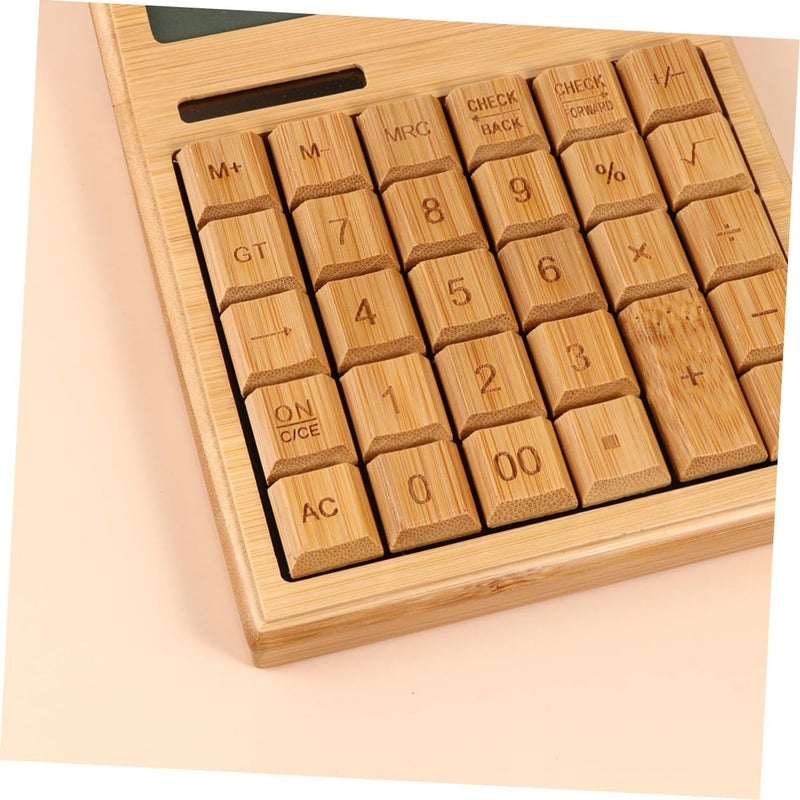 Portable 29-Key Solar Calculator for Office Use Solar-Powered Electronic Calculator with Tilted Display Angle Eco-Friendly Basic Portable for Work and Study - Image 3