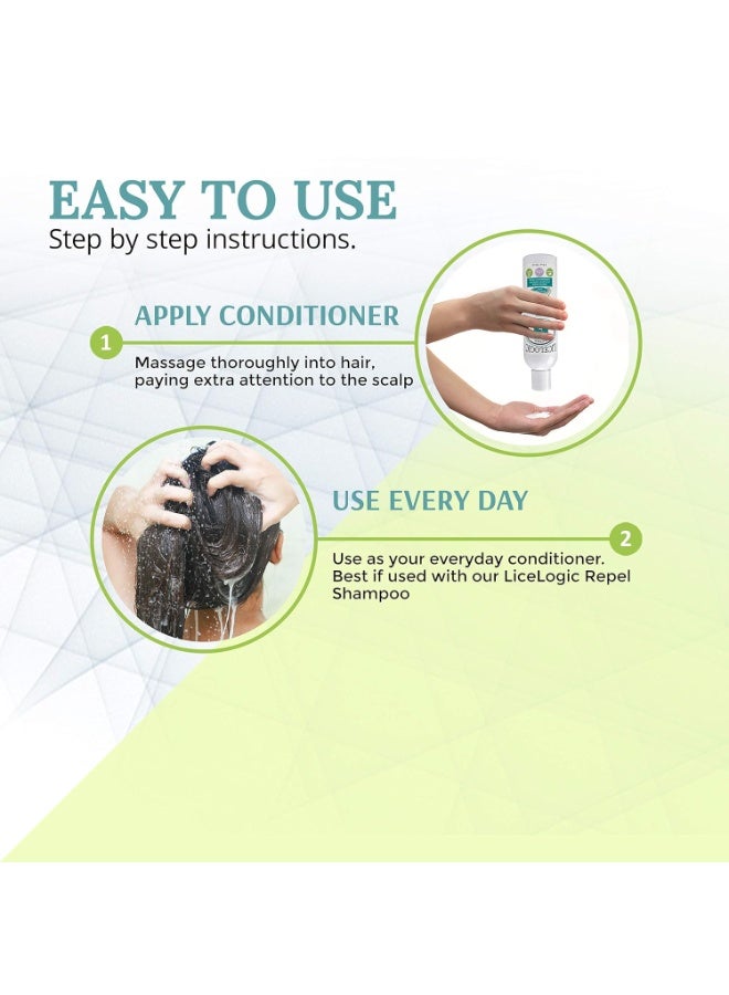 LiceLogic Repel Lice Prevention Conditioner, 8oz, Rosemary Mint - Effective Against Super Lice, Kills Eggs & Nits, Not Toxic, Naturally Derived Licezyme - Image 4